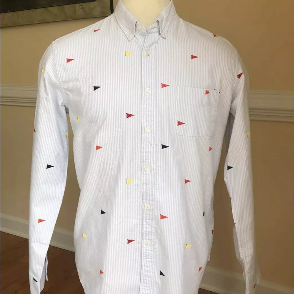 NWT J.Crew Oxford Flannel Shirt Mens Sz XL